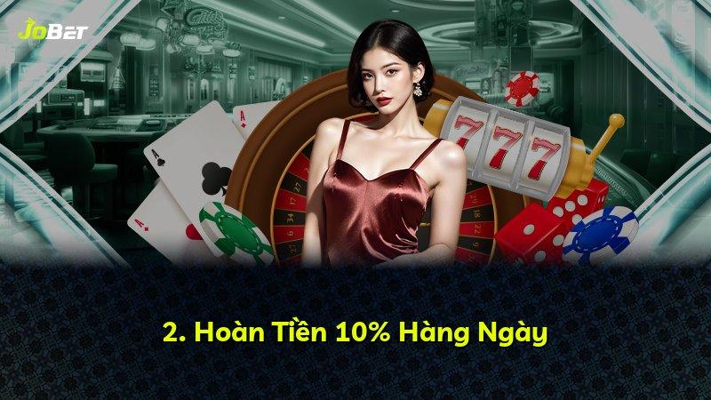2. Hoàn Tiền 10% Hàng Ngày